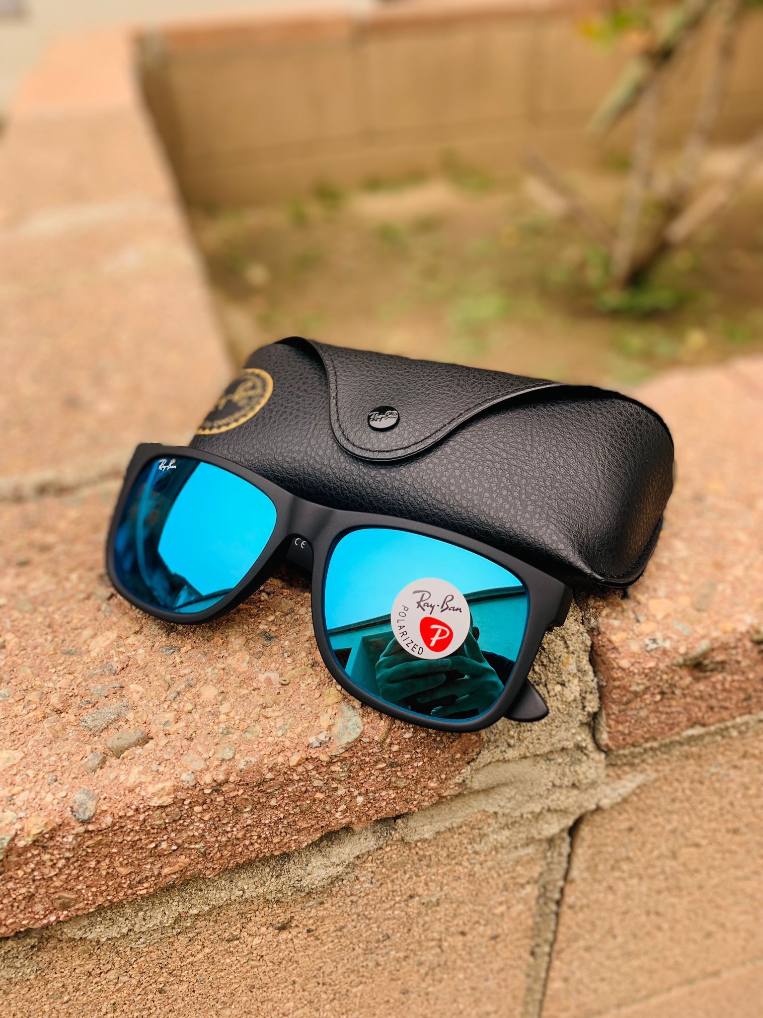 NEW POLARIZED Ray Ban Sunglasses Original Justin RB4165