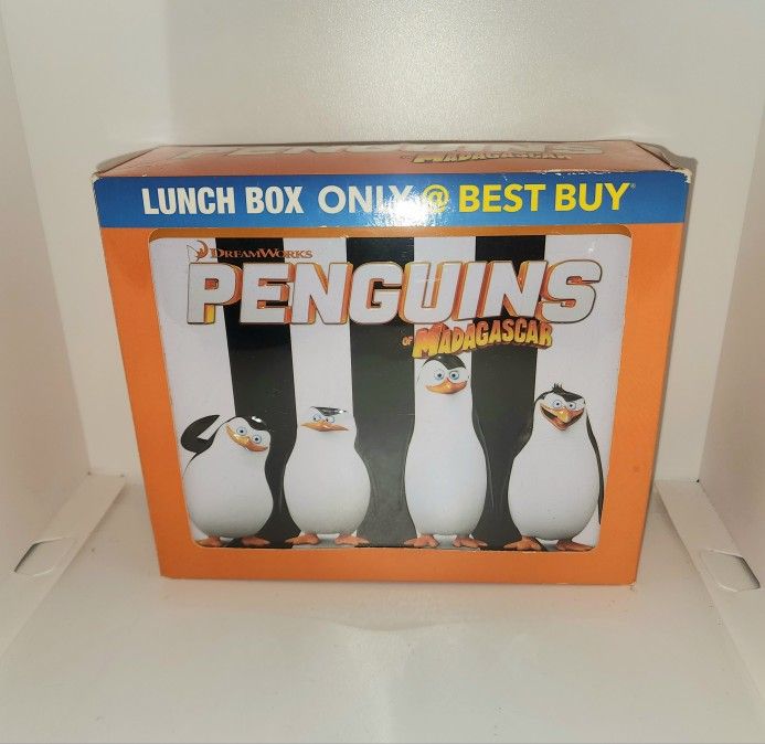 Penguins Madagascar metal lunchbox new in box 