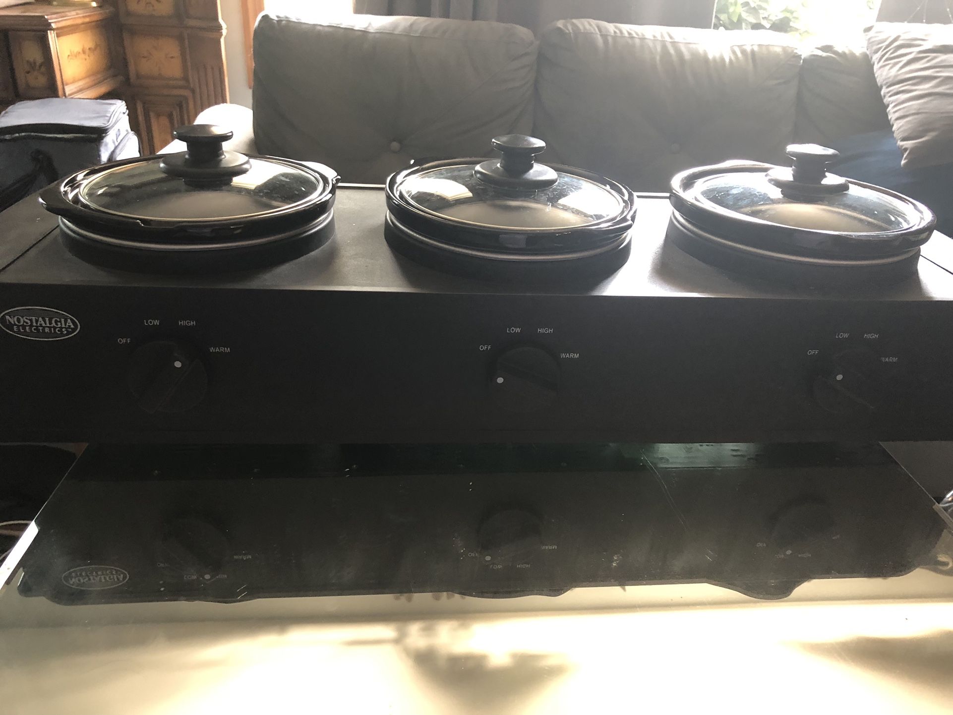 3 Stations Slow Cooker With Lid,All Products : American Fashion Style Bags On Sale