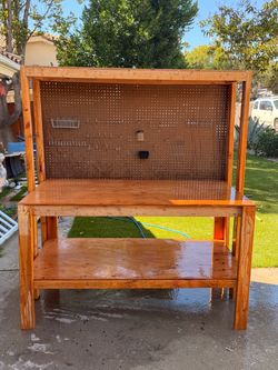 tool shelf and bench