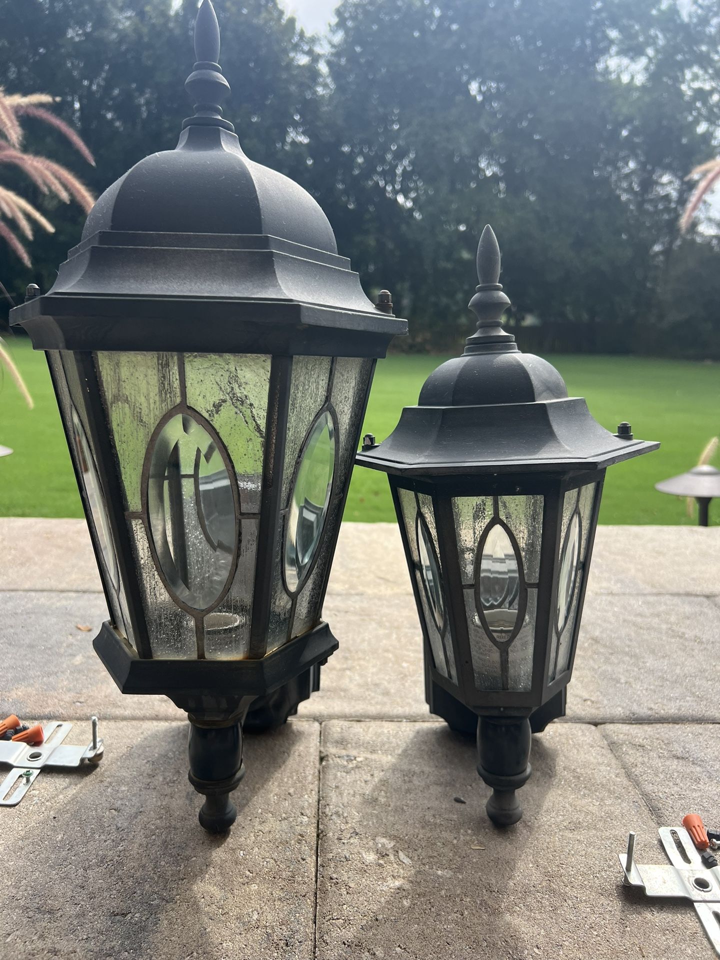 Outdoor Carriage Lights w/ Motion Sensors