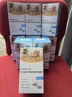24 Piece Chair Leg Floor Protectors