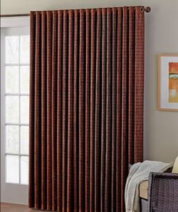 Honey Oak Brown Bamboo Panel(s)For Sliding Glass Doors Or Windows.