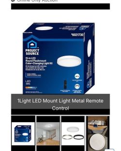Project Source 15-in LED Round Flushmount Light Kit