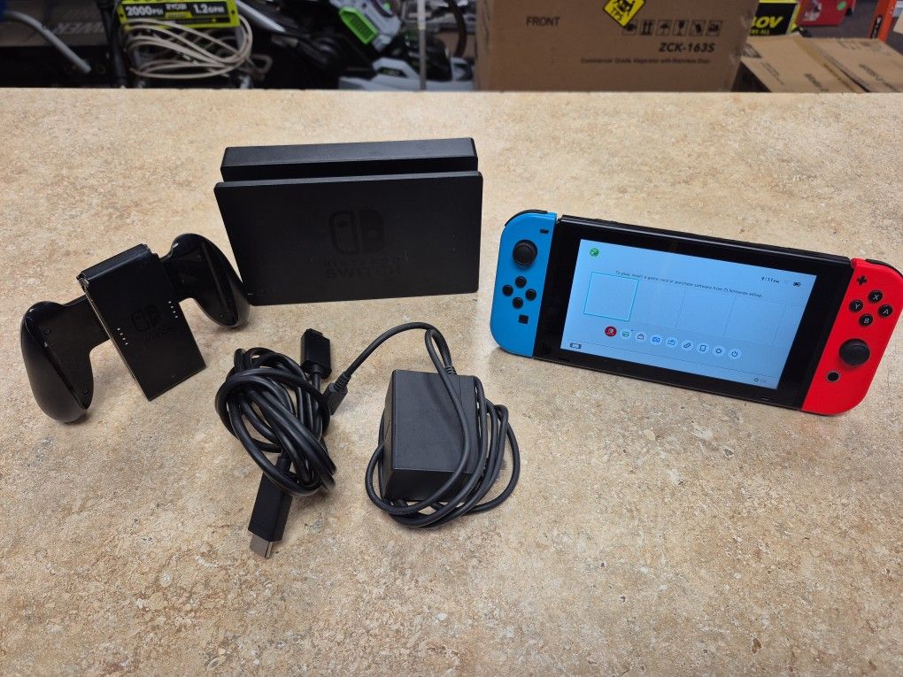 Nintendo Switch HAC-001 Console Red Blue Joycons