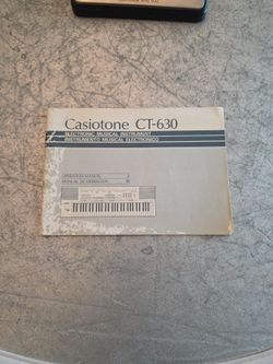 Casio CT-360 Casiotone Keyboard Original User's Operating Owner's Manual Booklet