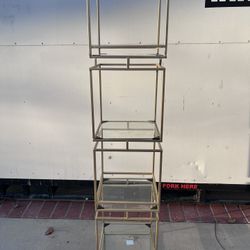 5 Shelf Gold Display Piece 