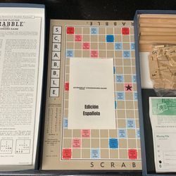 🔠✨Vintage 1960s Scrabble Crossword Board Game, original wood pieces (brand new)