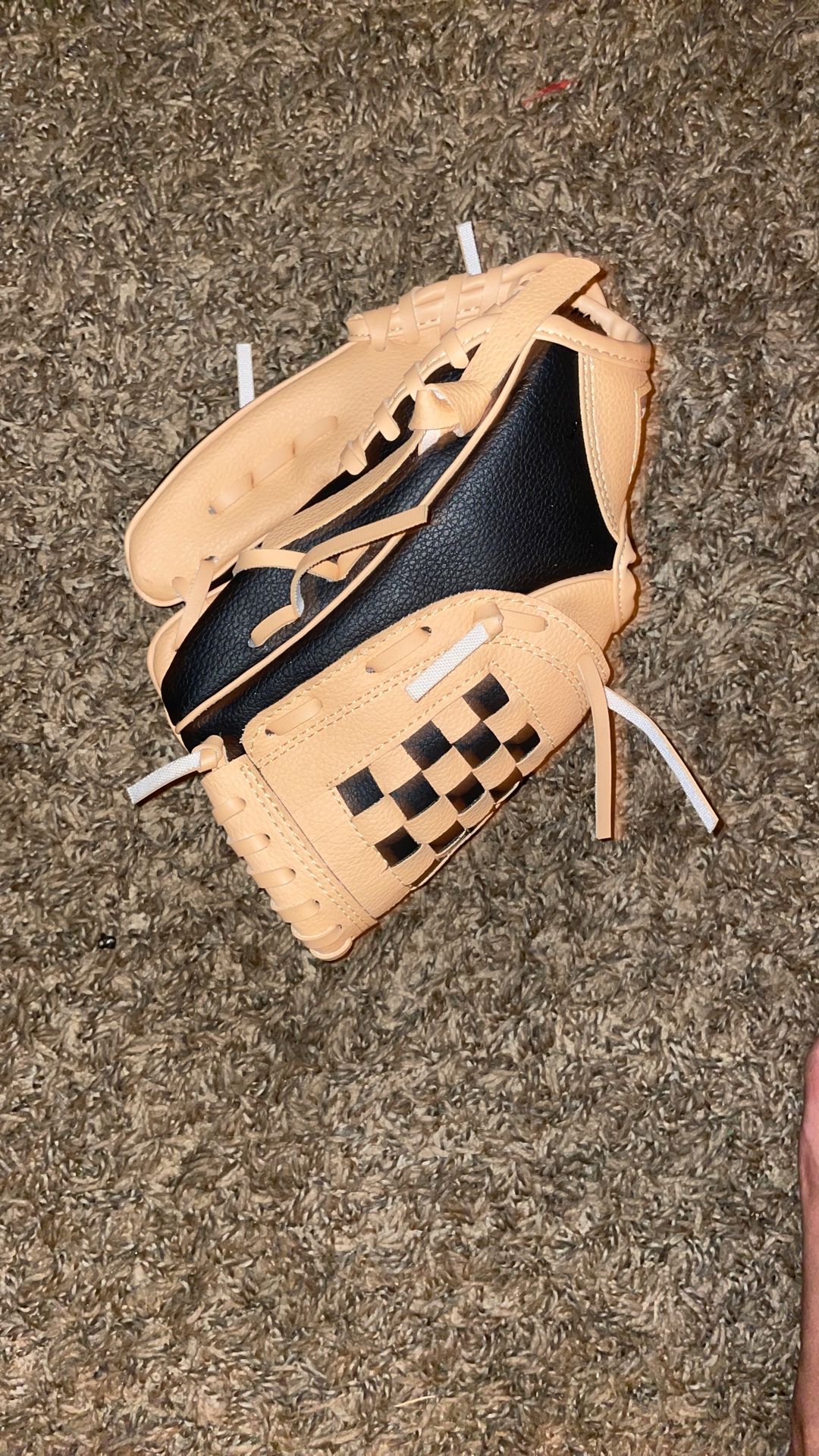 Baseball glove with padding