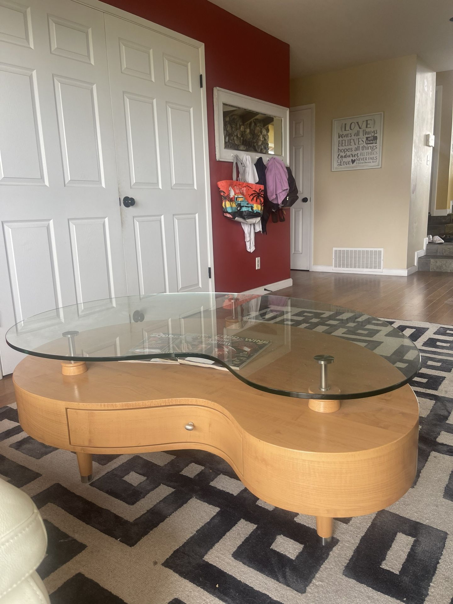 Glass & Wood Table for Sale in Spring Valley, CA OfferUp