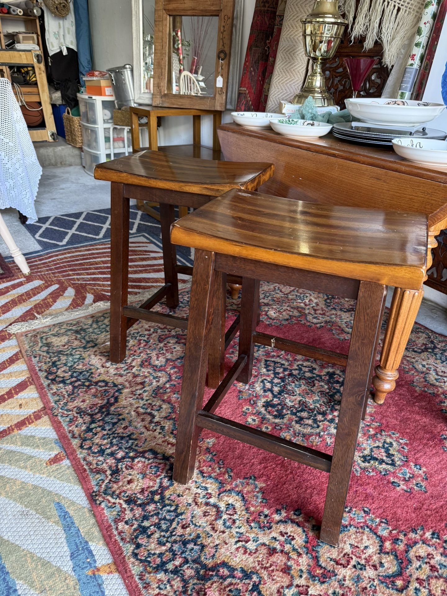 Ser Of Two Bar Stools 