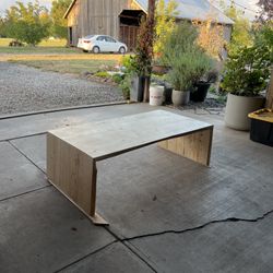Modern hand made waterfall coffee table solid wood