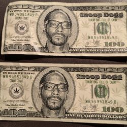 Two Event Snoop Dogg 100 Bills