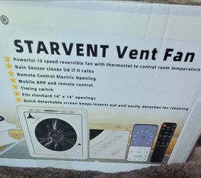 Starvent 14"x14" RV Exhaust fan w remote