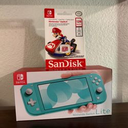 Nintendo Switch Lite NEW w/ 128GB Micro SD + Case