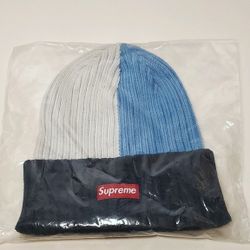 Supreme Overdyed Beanie Mixed Light Blue