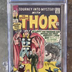 Journey Into Mystery #113 (1965) CGC 7.5 — O/w To White Pages; Origin of Loki