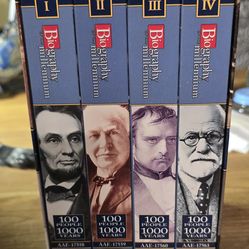 VHS box set Biography of the Millennium 100 People   1,000 Years