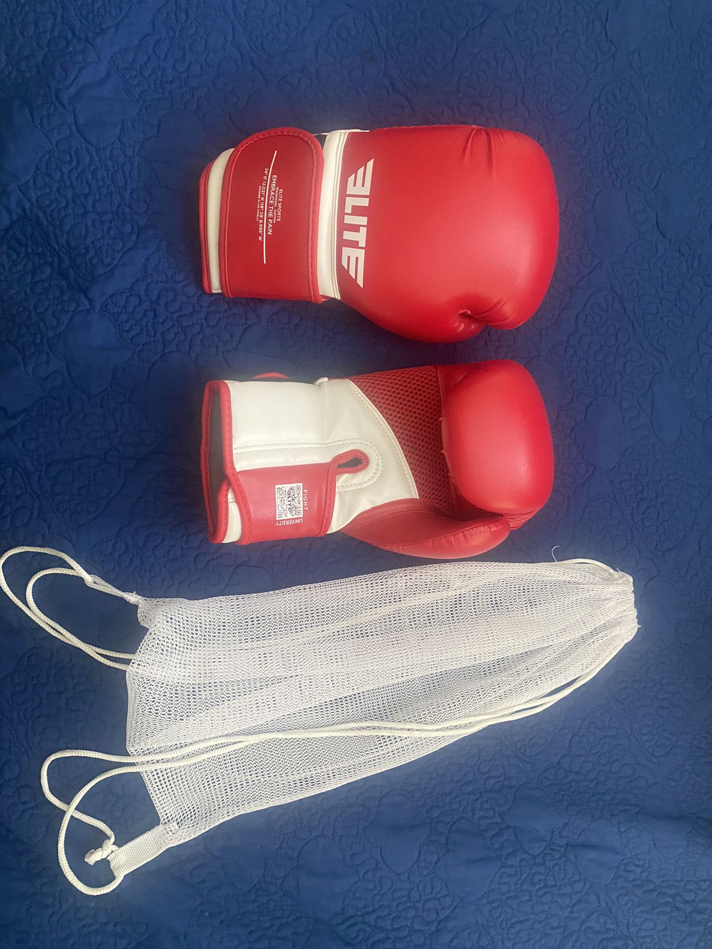Elite Boxing Gloves Set With Carry Bag