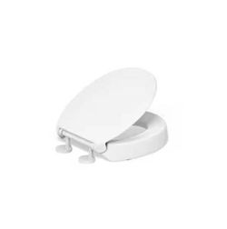 KOHLER K-25876-0 Hyten 3" Height, Elevated Soft Close Round Toilet Seat, White