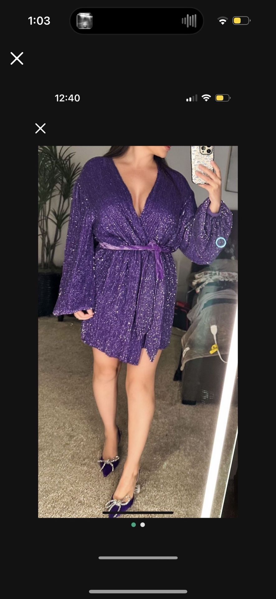 Retrofete Gabrielle Dress Sequin XS