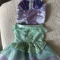 Official Disney Mermaid Costume Size 3 