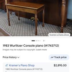 Wurlitzer Console piano
