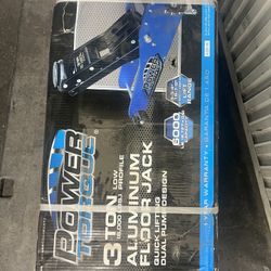 3 ton floor jack. Aluminum.
