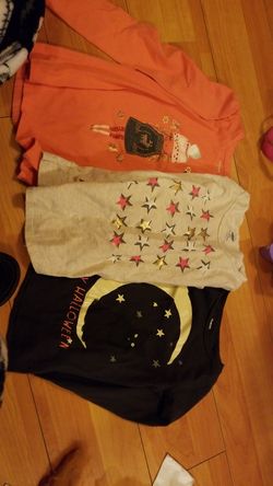 3 long sleeve shirts girl all size 6