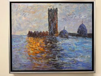 Art painting monet hand painted framed artwork