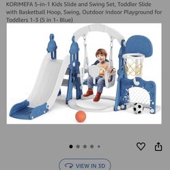 Kids Slide And Swing Set 