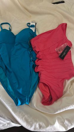 2 Brand New One Piece Cutout Swimsuits  Small 4