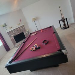 AMF Pool Table And Accessories 