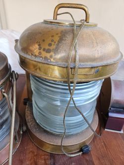 Vintage Brass Marine Ship Lantern