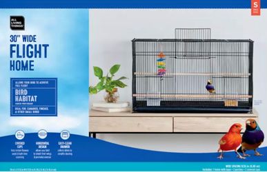 30" Wide Flight Home Bird Cage