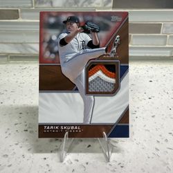 2025 Topps Series 1 Major League Material Tarik Skubal MLM-TSK Red /5