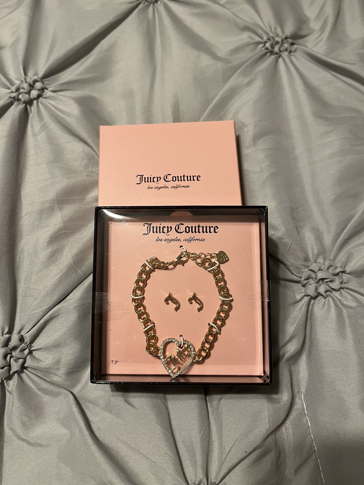 Juicy Couture Heart Bracelet With Earring