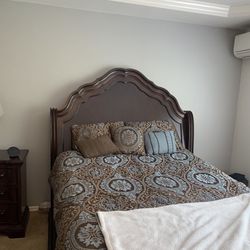 Solid Wood Bed Set