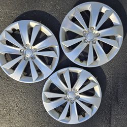 Three 16 Inch Factory Subaru Hub Caps