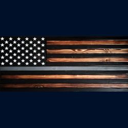 Rustic US Flag Gun Case Holds AR Or Shotgun 