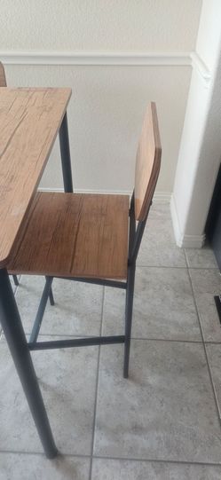 Bar Height Table and Stool Set