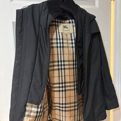 Burberry Coat, 2 zippers. Women's Small