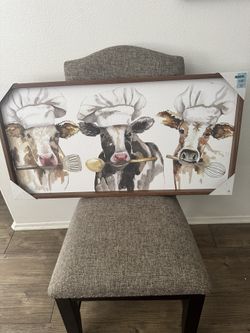 Brand New “Cow Chefs Wood” Wall Decor Hobby Lobby