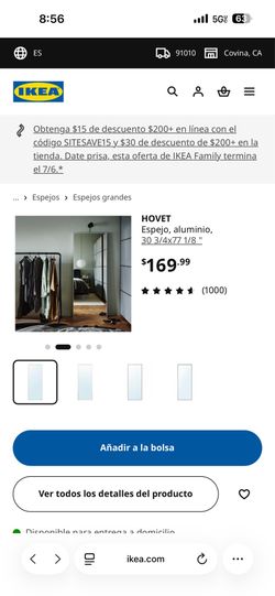 IKEA HOVET MIRROR