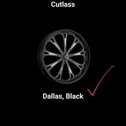 2014 - up Metal Sport "Dallas" 23 inch Rim/Tire Harley davidson