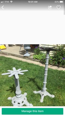 Decorative cast iron base no top