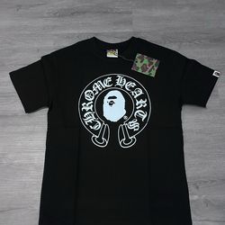 Bape x Chrome heart Tee - Black