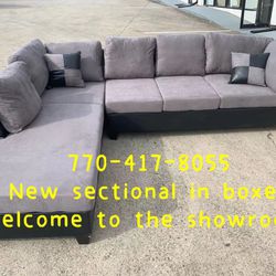 Grey And Black Sectional 1 Set 