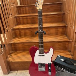 Squier Telecaster (Mint) W/ Fender Amp