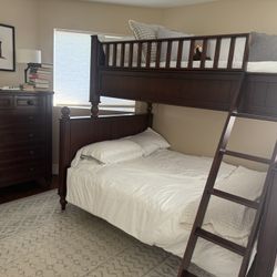 Solid Wood Bunk Bed (Full Over Full) – High Quality – $1,300